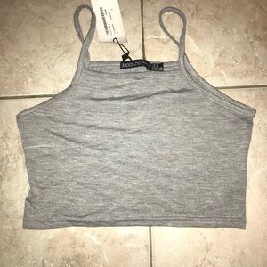 Grey crop top